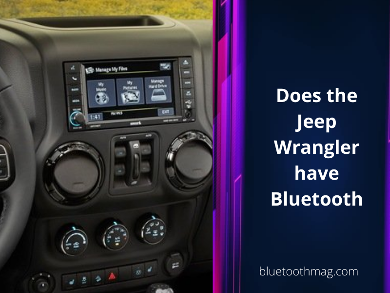 Does the Jeep Wrangler have Bluetooth?